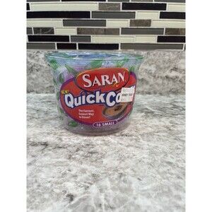 Saran Quick Covers Lids 16 Small Bowl Covers SC Johnson Sealed Discontinued NEW